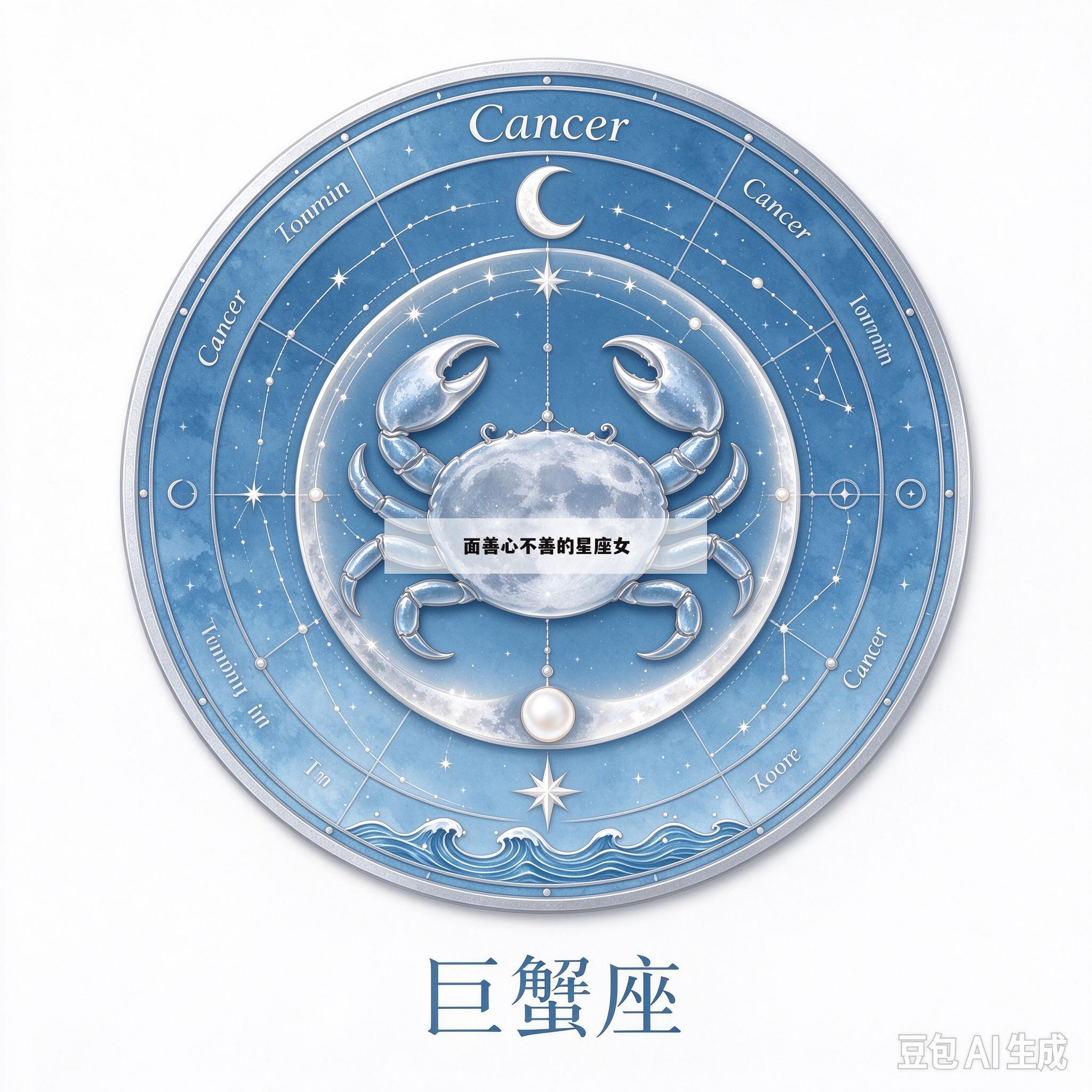 面善心不善的星座女