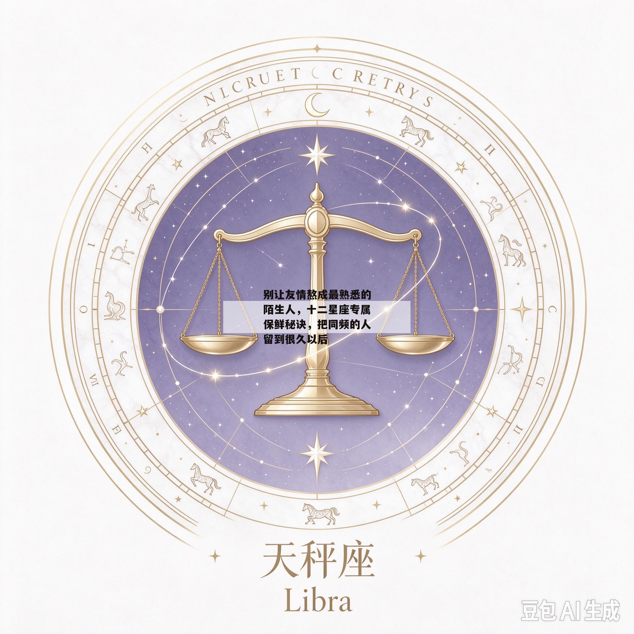 别让友情熬成最熟悉的陌生人，十二星座专属保鲜秘诀，把同频的人留到很久以后