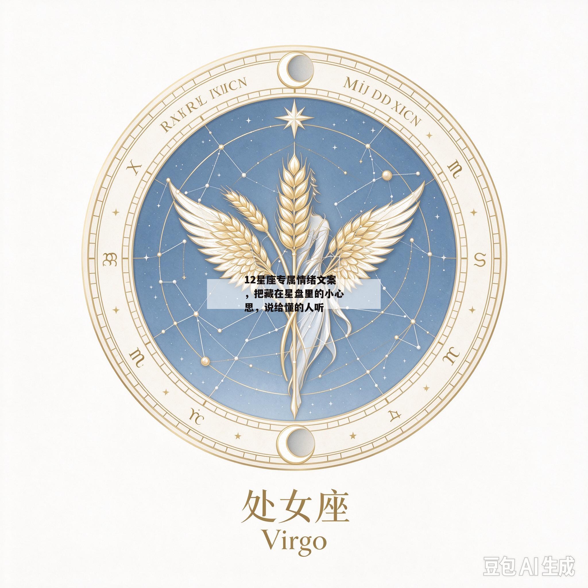 12星座专属情绪文案，把藏在星盘里的小心思，说给懂的人听
