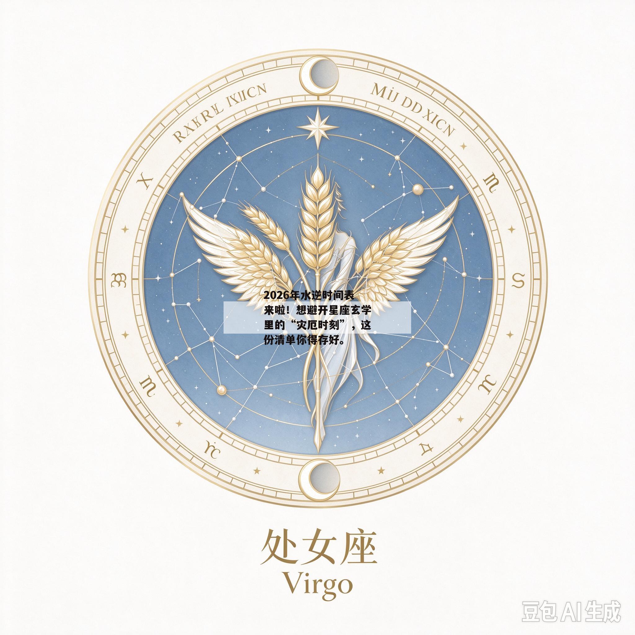2026年水逆时间表来啦!想避开星座玄学里的“灾厄时刻”,这份清单你得存好。 2026年水逆时间表来啦!想避开星座玄学里的“灾厄时刻”,这份清单你得存好。