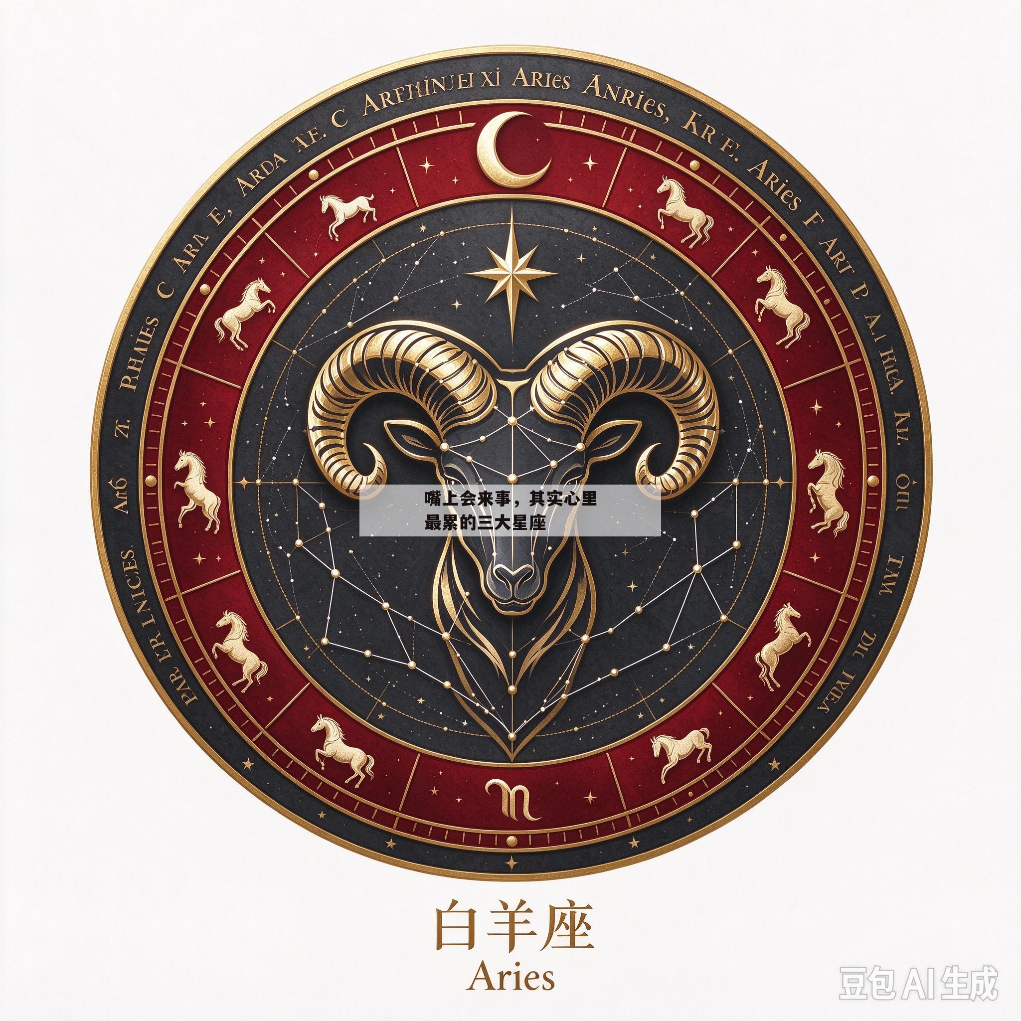 嘴上会来事,其实心里最累的三大星座 嘴上会来事,其实心里最累的三大星座
