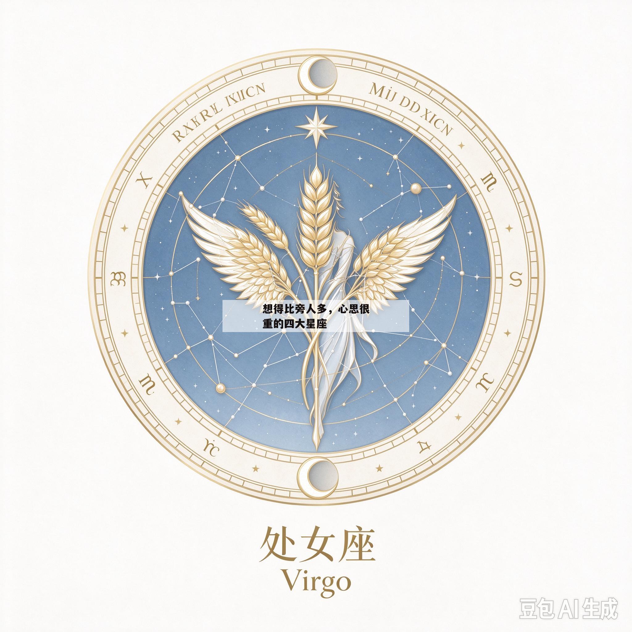 想得比旁人多，心思很重的四大星座