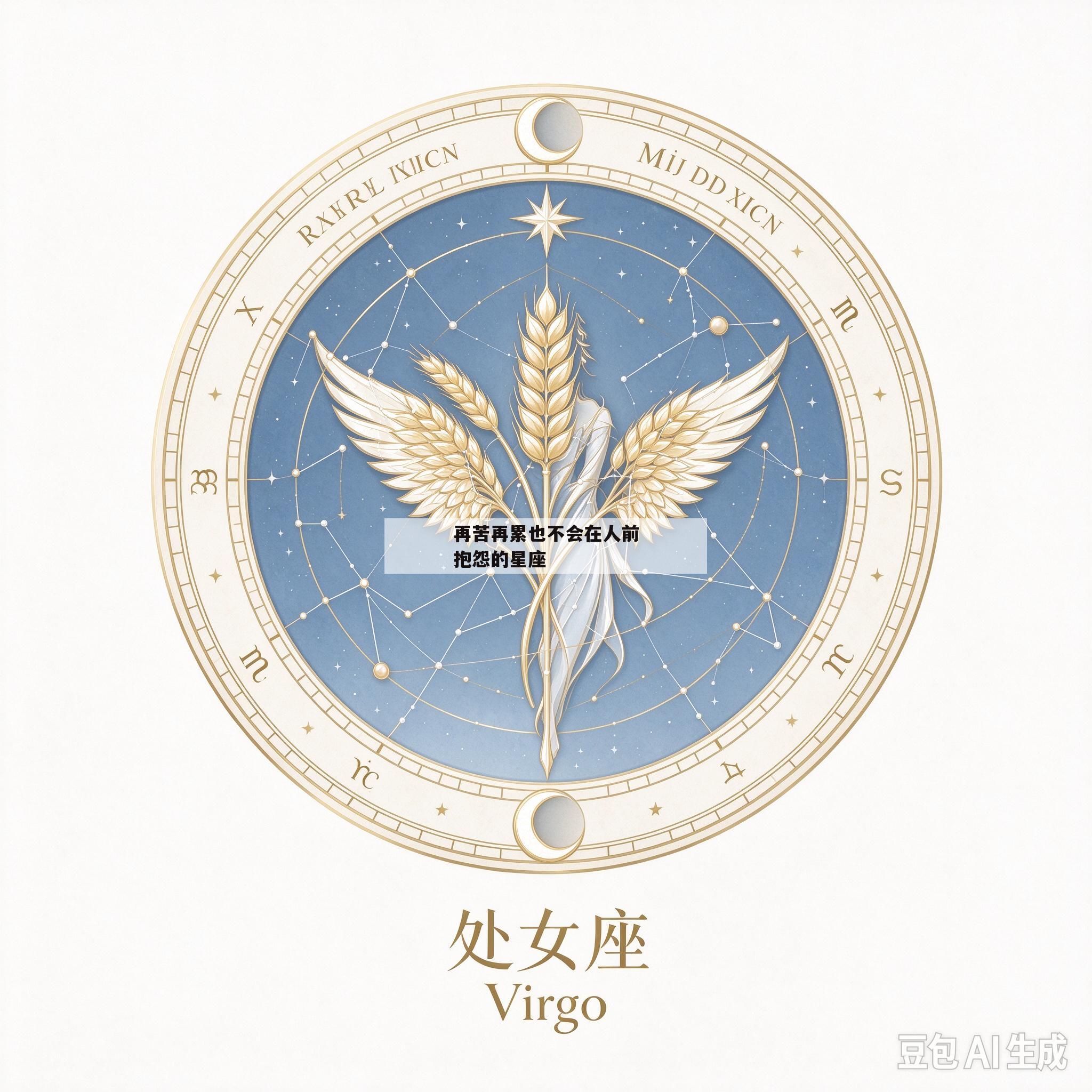再苦再累也不会在人前抱怨的星座