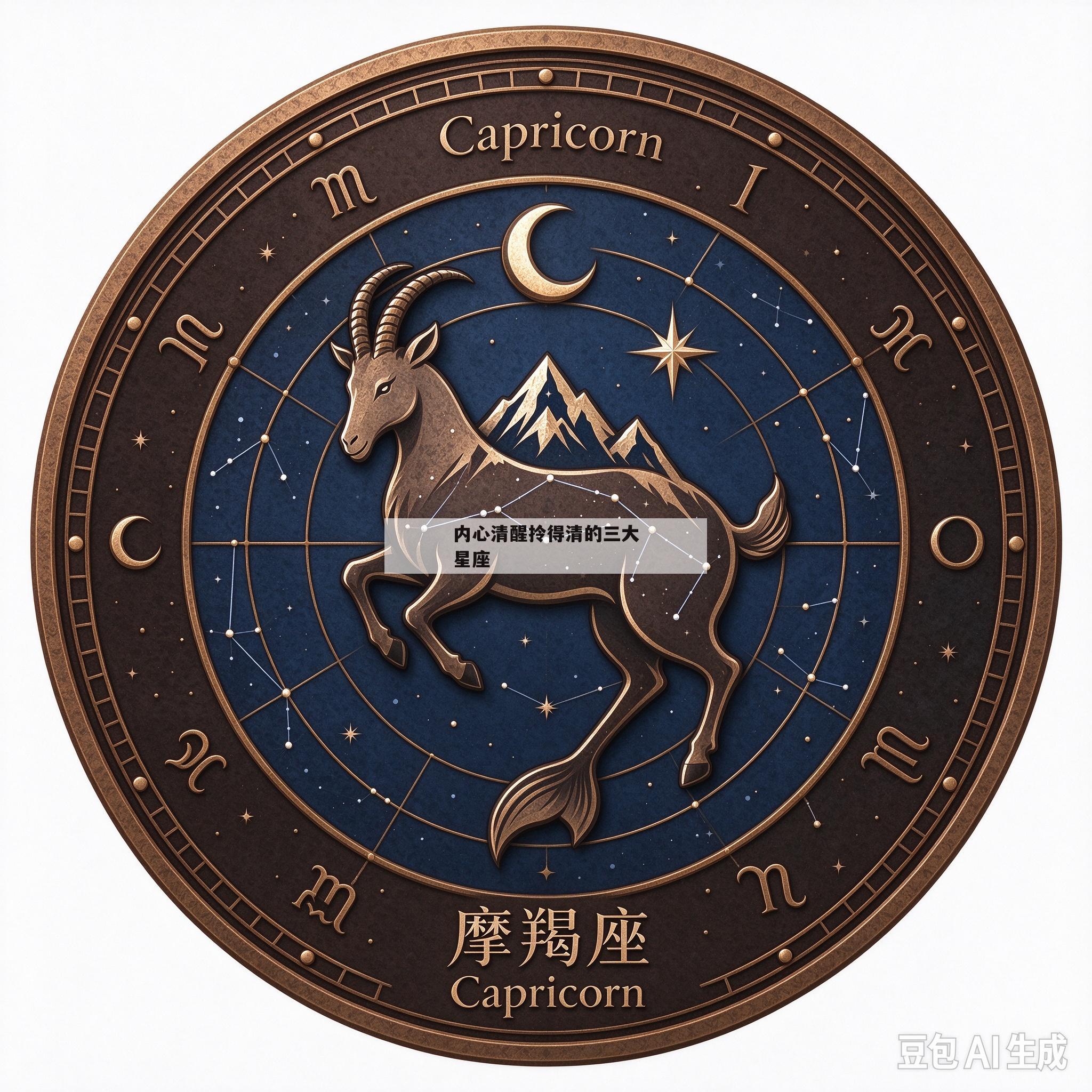 内心清醒拎得清的三大星座